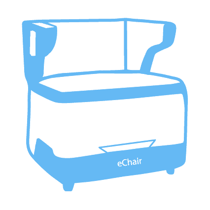 Light Blue Chair Icon