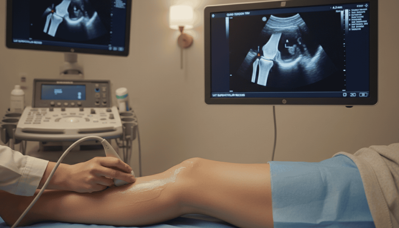 Firefly Gemini Flash Knee ultrasound on woman 400930 1