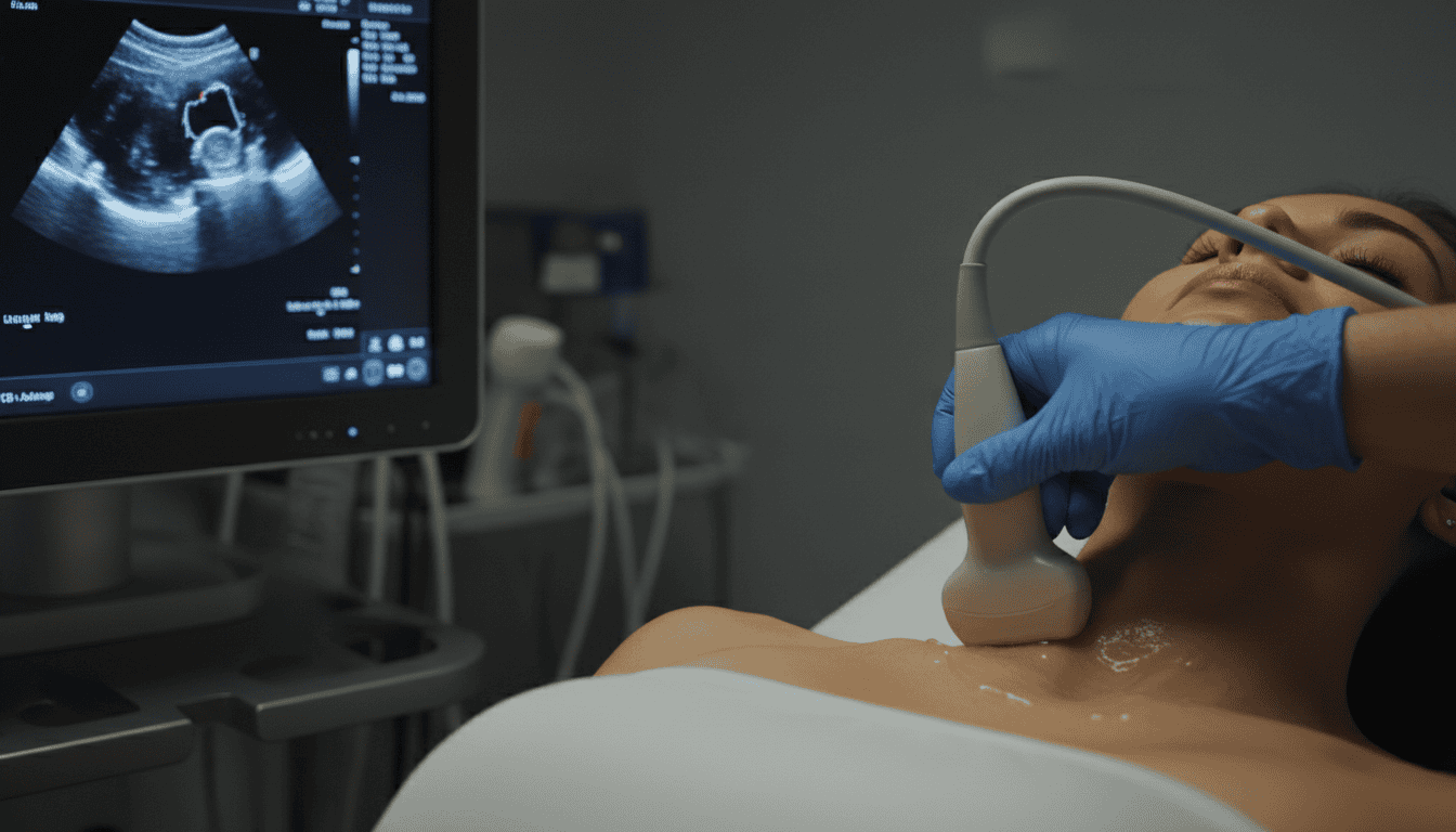 Firefly Gemini Flash Neck ultrasound on a womans body 949385